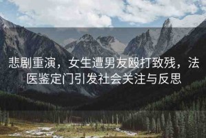 悲劇重演，女生遭男友毆打致殘，法醫(yī)鑒定門引發(fā)社會關(guān)注與反思