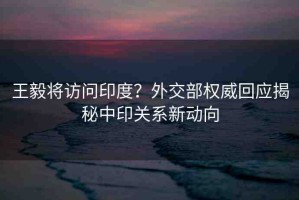 王毅將訪問印度？外交部權(quán)威回應(yīng)揭秘中印關(guān)系新動(dòng)向