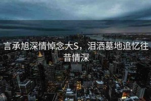 言承旭深情悼念大S，淚灑墓地追憶往昔情深