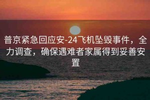 普京緊急回應(yīng)安-24飛機(jī)墜毀事件，全力調(diào)查，確保遇難者家屬得到妥善安置