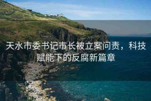 天水市委書記市長被立案問責(zé)，科技賦能下的反腐新篇章