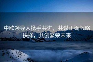 中歐領(lǐng)導(dǎo)人攜手共進，共謀正確戰(zhàn)略抉擇，共創(chuàng)繁榮未來