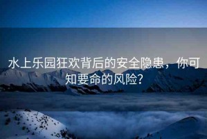水上樂園狂歡背后的安全隱患，你可知要命的風(fēng)險(xiǎn)？