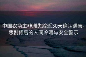 中國(guó)農(nóng)場(chǎng)主非洲失蹤近30天確認(rèn)遇害，悲劇背后的人間冷暖與安全警示