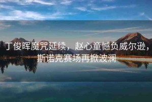 丁俊暉魔咒延續(xù)，趙心童憾負(fù)威爾遜，斯諾克賽場(chǎng)再掀波瀾