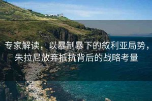 專家解讀，以暴制暴下的敘利亞局勢(shì)，朱拉尼放棄抵抗背后的戰(zhàn)略考量