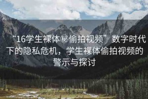 “16學(xué)生裸體秘偷拍視頻”數(shù)字時代下的隱私危機(jī)，學(xué)生裸體偷拍視頻的警示與探討