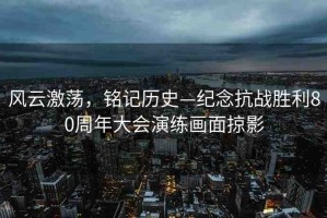 風云激蕩，銘記歷史—紀念抗戰(zhàn)勝利80周年大會演練畫面掠影