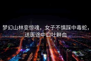 夢(mèng)幻山林變驚魂，女子不慎踩中毒蛇，送醫(yī)途中口吐鮮血