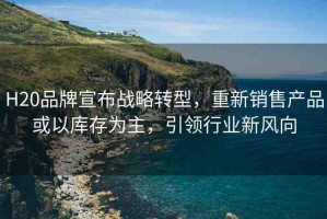 H20品牌宣布戰(zhàn)略轉(zhuǎn)型，重新銷售產(chǎn)品或以庫(kù)存為主，引領(lǐng)行業(yè)新風(fēng)向