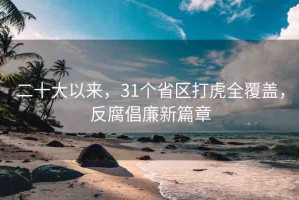 二十大以來(lái)，31個(gè)省區(qū)打虎全覆蓋，反腐倡廉新篇章