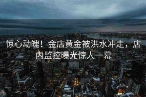 驚心動魄！金店黃金被洪水沖走，店內(nèi)監(jiān)控曝光驚人一幕