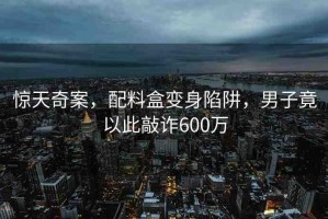 驚天奇案，配料盒變身陷阱，男子竟以此敲詐600萬(wàn)