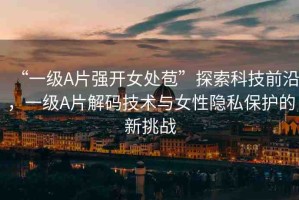 “一級A片強開女處苞”探索科技前沿，一級A片解碼技術(shù)與女性隱私保護的新挑戰(zhàn)