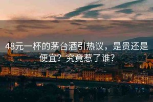 48元一杯的茅臺(tái)酒引熱議，是貴還是便宜？究竟惹了誰(shuí)？