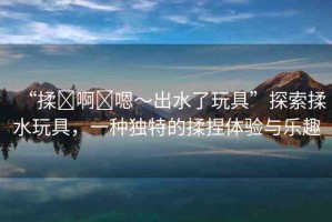 “揉?啊?嗯～出水了玩具”探索揉水玩具，一種獨(dú)特的揉捏體驗(yàn)與樂(lè)趣