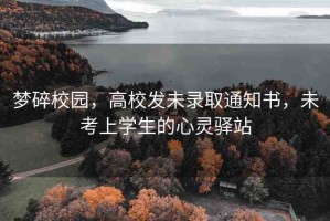 夢(mèng)碎校園，高校發(fā)未錄取通知書，未考上學(xué)生的心靈驛站