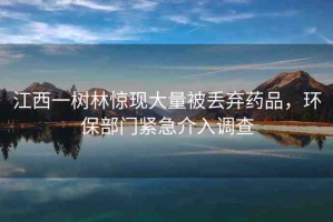 江西一樹林驚現(xiàn)大量被丟棄藥品，環(huán)保部門緊急介入調(diào)查