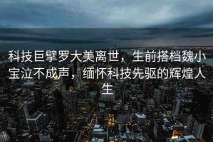 科技巨擘羅大美離世，生前搭檔魏小寶泣不成聲，緬懷科技先驅(qū)的輝煌人生