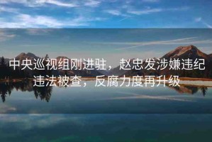 中央巡視組剛進(jìn)駐，趙忠發(fā)涉嫌違紀(jì)違法被查，反腐力度再升級(jí)