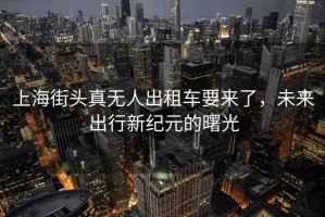上海街頭真無(wú)人出租車(chē)要來(lái)了，未來(lái)出行新紀(jì)元的曙光