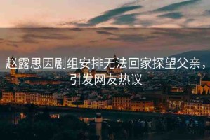 趙露思因劇組安排無(wú)法回家探望父親，引發(fā)網(wǎng)友熱議
