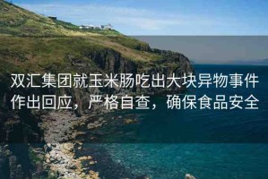 雙匯集團(tuán)就玉米腸吃出大塊異物事件作出回應(yīng)，嚴(yán)格自查，確保食品安全