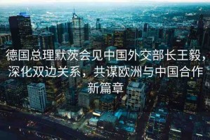 德國(guó)總理默茨會(huì)見(jiàn)中國(guó)外交部長(zhǎng)王毅，深化雙邊關(guān)系，共謀歐洲與中國(guó)合作新篇章