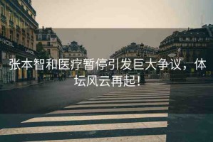 張本智和醫(yī)療暫停引發(fā)巨大爭(zhēng)議，體壇風(fēng)云再起！