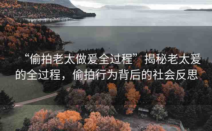 “偷拍老太做爰全過程”揭秘老太爰的全過程，偷拍行為背后的社會反思
