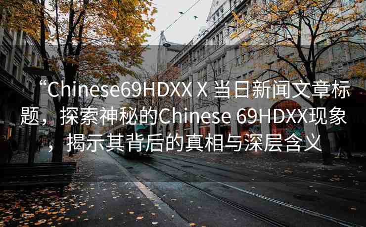 “Chinese69HDXXⅩ當(dāng)日新聞文章標(biāo)題，探索神秘的Chinese 69HDXX現(xiàn)象，揭示其背后的真相與深層含義