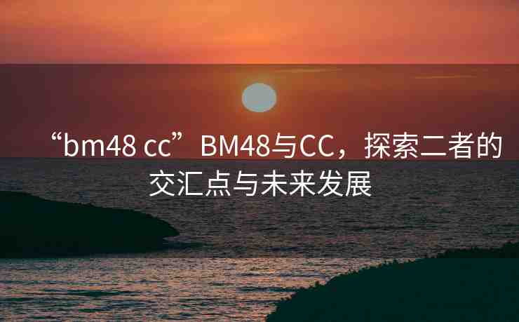 “bm48 cc”BM48與CC，探索二者的交匯點(diǎn)與未來發(fā)展