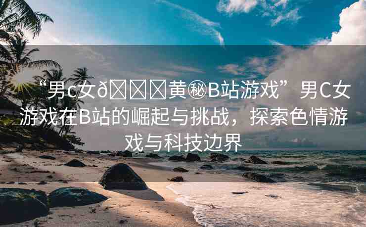 “男c女??黃秘B站游戲”男C女游戲在B站的崛起與挑戰(zhàn)，探索色情游戲與科技邊界