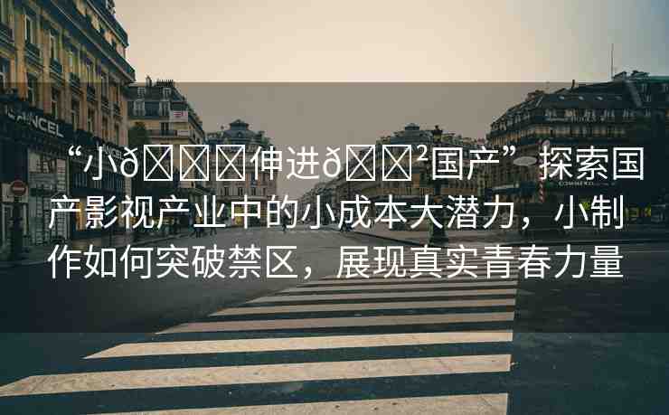 “小??伸進(jìn)??國產(chǎn)”探索國產(chǎn)影視產(chǎn)業(yè)中的小成本大潛力，小制作如何突破禁區(qū)，展現(xiàn)真實(shí)青春力量