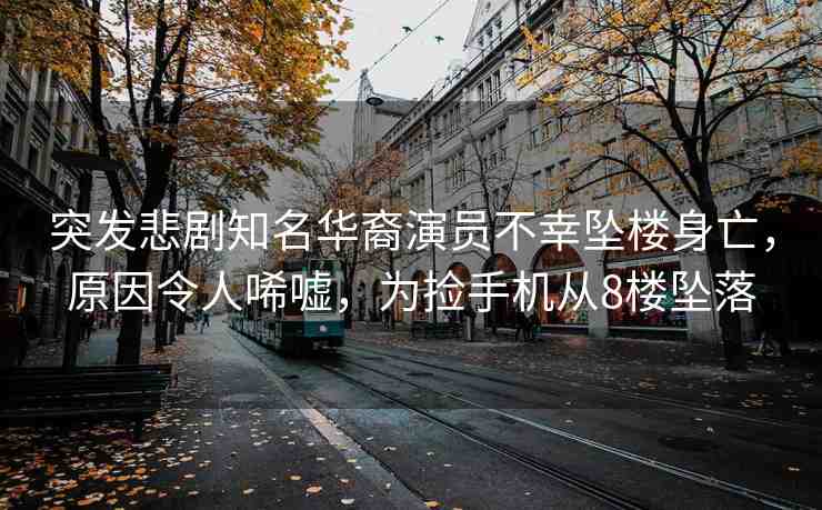 突發(fā)悲劇知名華裔演員不幸墜樓身亡，原因令人唏噓，為撿手機(jī)從8樓墜落