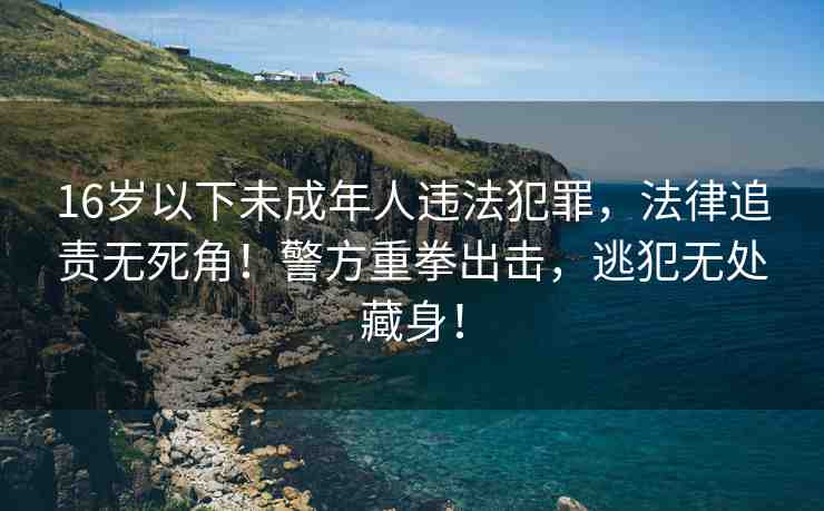 16歲以下未成年人違法犯罪，法律追責(zé)無(wú)死角！警方重拳出擊，逃犯無(wú)處藏身！