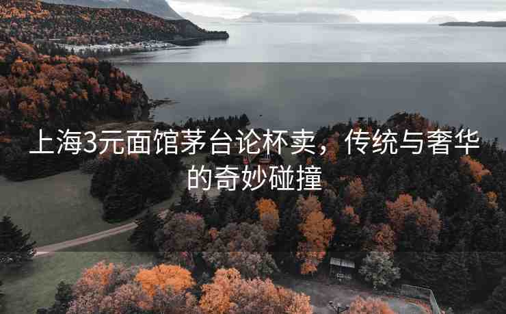 上海3元面館茅臺(tái)論杯賣(mài)，傳統(tǒng)與奢華的奇妙碰撞