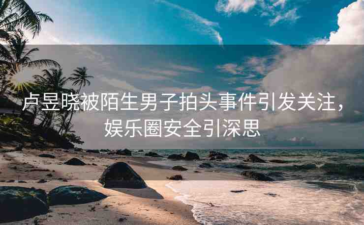 盧昱曉被陌生男子拍頭事件引發(fā)關(guān)注，娛樂圈安全引深思