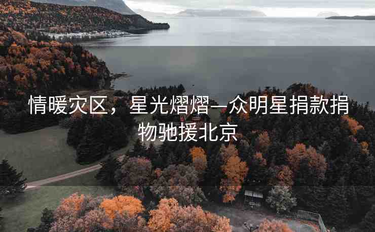情暖災(zāi)區(qū)，星光熠熠—眾明星捐款捐物馳援北京