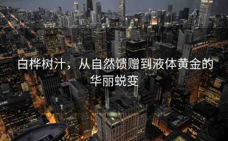 白樺樹汁，從自然饋贈(zèng)到液體黃金的華麗蛻變