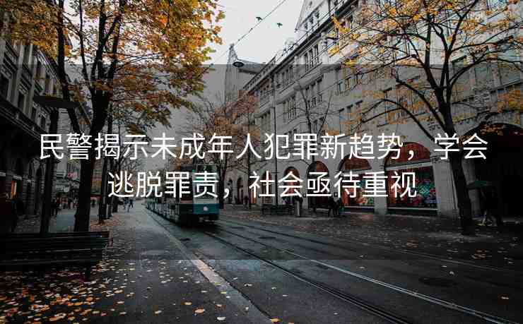 民警揭示未成年人犯罪新趨勢(shì)，學(xué)會(huì)逃脫罪責(zé)，社會(huì)亟待重視