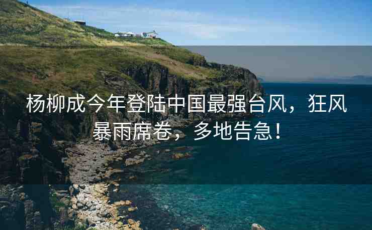 楊柳成今年登陸中國(guó)最強(qiáng)臺(tái)風(fēng)，狂風(fēng)暴雨席卷，多地告急！