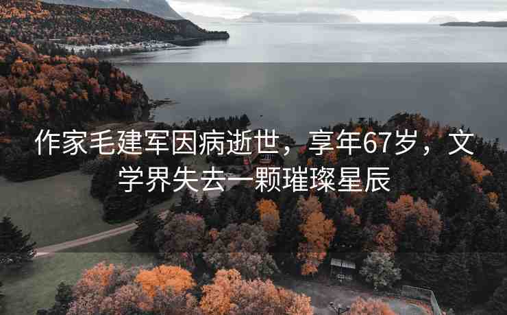 作家毛建軍因病逝世，享年67歲，文學(xué)界失去一顆璀璨星辰