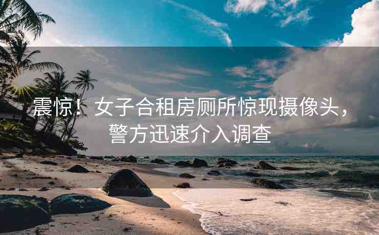 震驚！女子合租房廁所驚現(xiàn)攝像頭，警方迅速介入調(diào)查